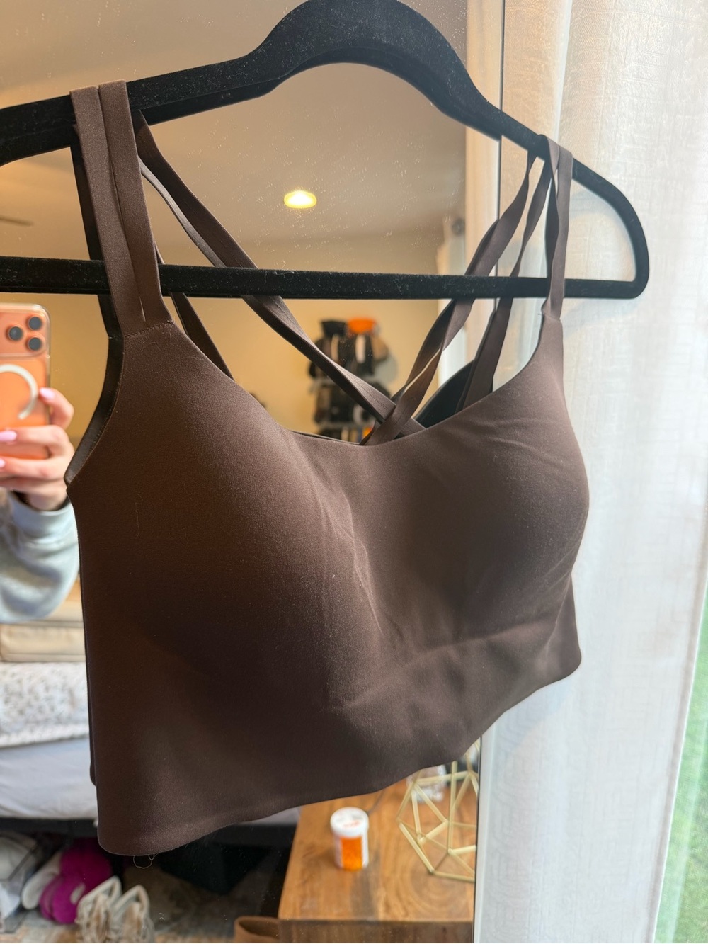 Offline by Aerie Dark Brown Sports Bra